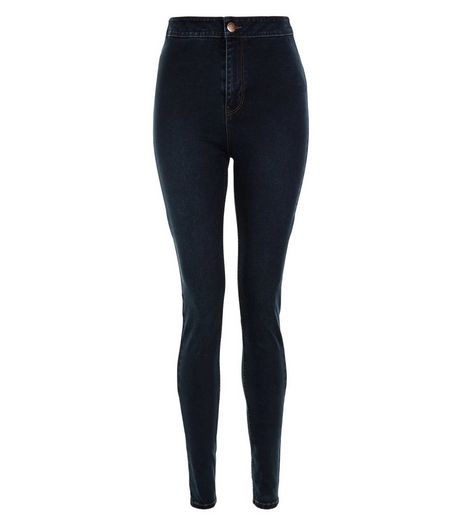Tall 36in Navy High Waist Super Skinny Jeans | New Look