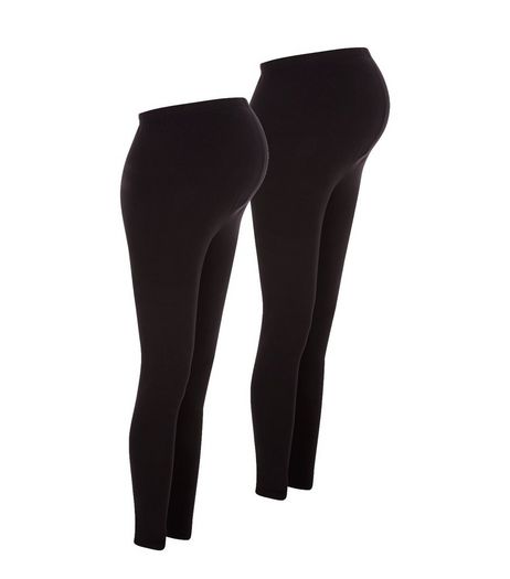 Maternity 2 Pack Black Leggings | New Look