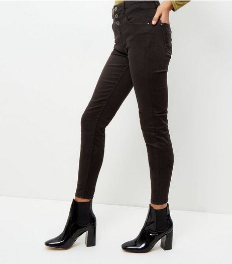 Tall 38in Black High Waisted Skinny Jeans | New Look