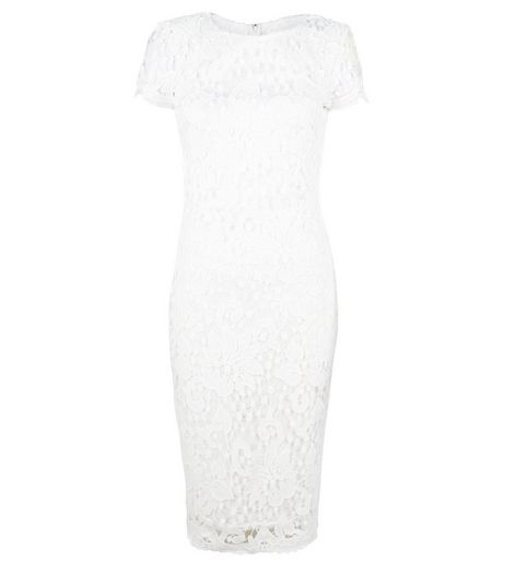 AX Paris Cream Crochet Lace Midi Dress | New Look