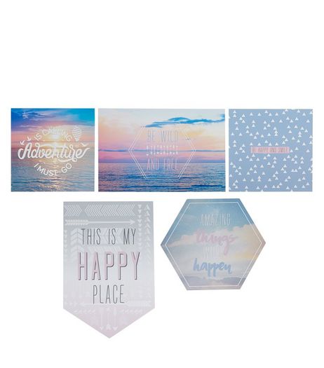 Multicoloured Mini Poster Pack | New Look