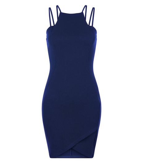 AX Paris Navy Strappy Bodycon Dress | New Look