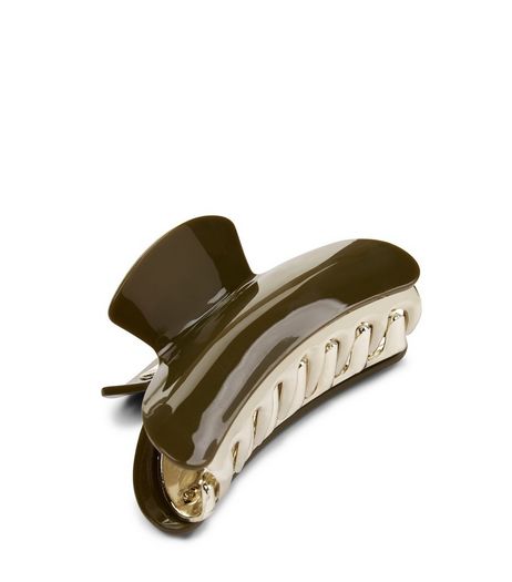 Olive Green Bulldog Clip | New Look