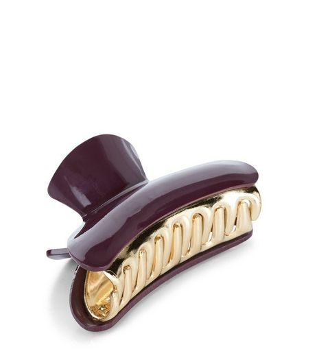Burgundy Bulldog Clip | New Look
