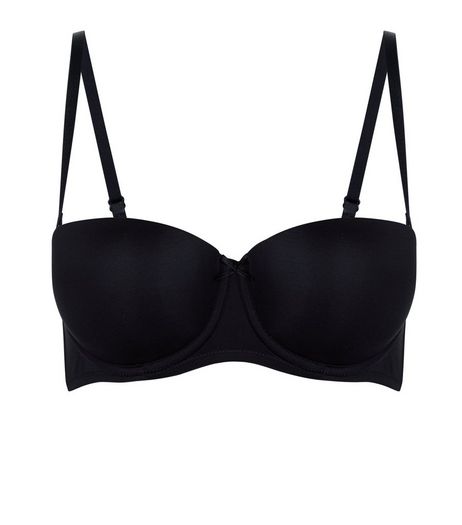 Black Strapless Bra | New Look
