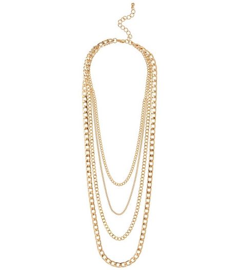 Gold Layered Chain Necklace | New Look
