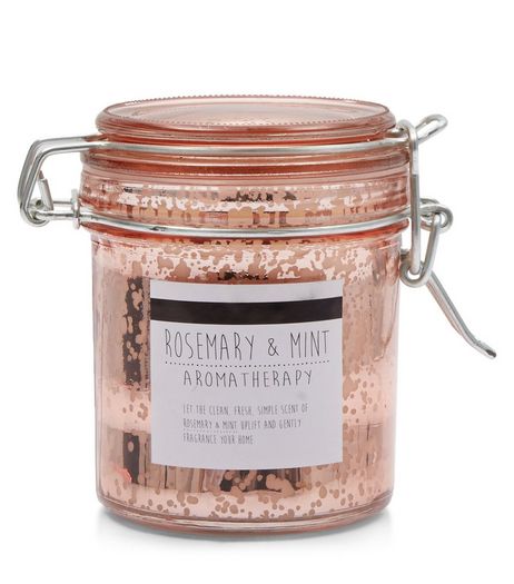 Mid Pink Rosemary And Mint Candle Jar | New Look