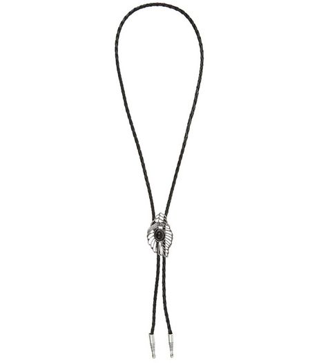 Black Leaf Western Rope Necklace | New Look