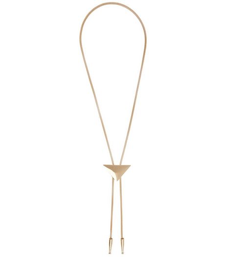Gold Triangle Western Rope Necklace | New Look