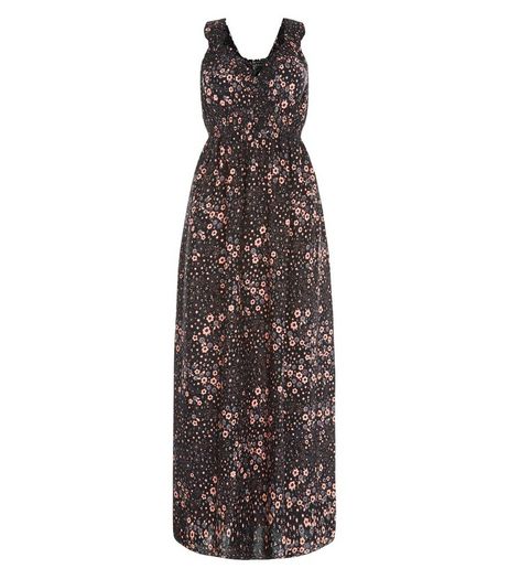 Apricot Black Daisy Print Maxi Dress | New Look