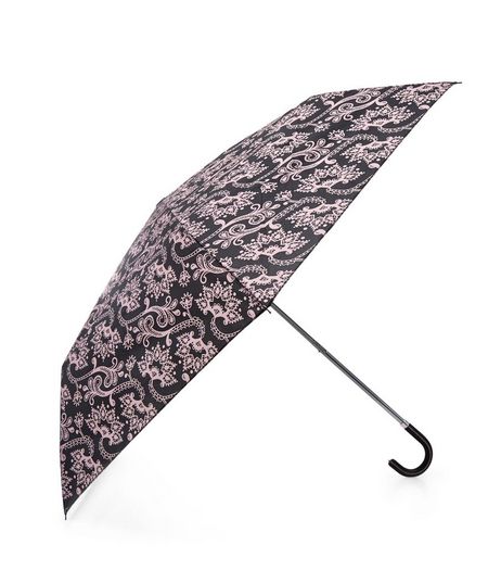Pink Abstract Print Umbrella | New Look