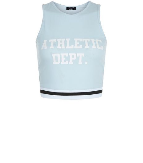 Teens Pale Blue Athletic Dept Top | New Look