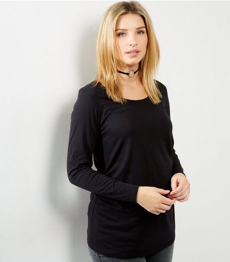Maternity Black Long Sleeve Top | New Look