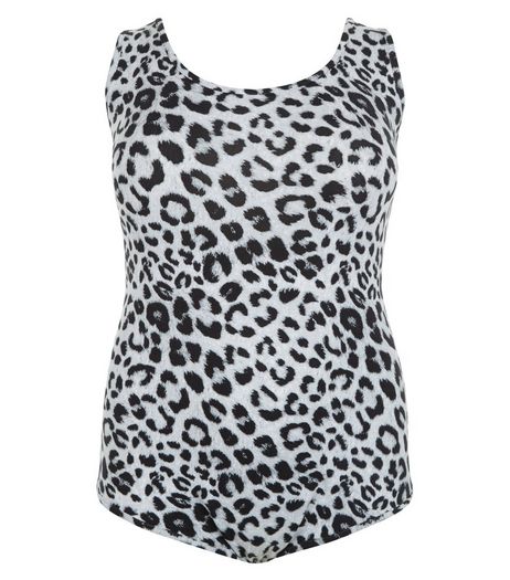 Curves Black Animal Print Bodysuit | New Look