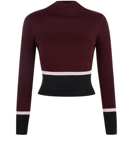 Red Contrast Trim Crop Top | New Look