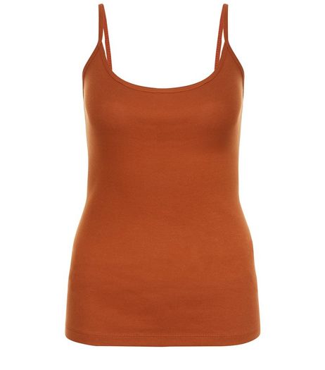 Rust Scoop Neck Cami | New Look