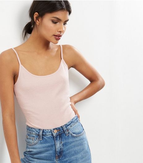 Mid Pink Scoop Neck Cami | New Look