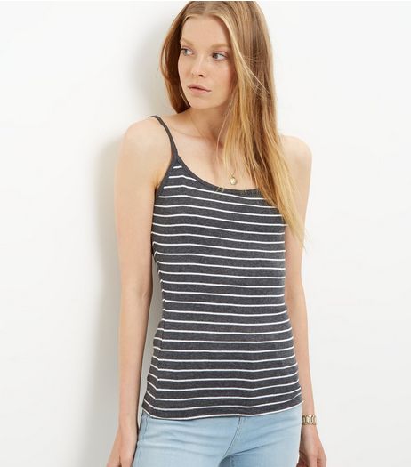 Black Stripe Vest | New Look