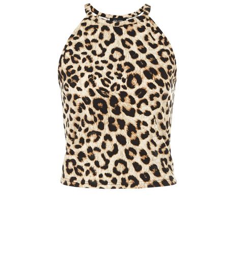 Brown Animal Print Cami Crop Top | New Look