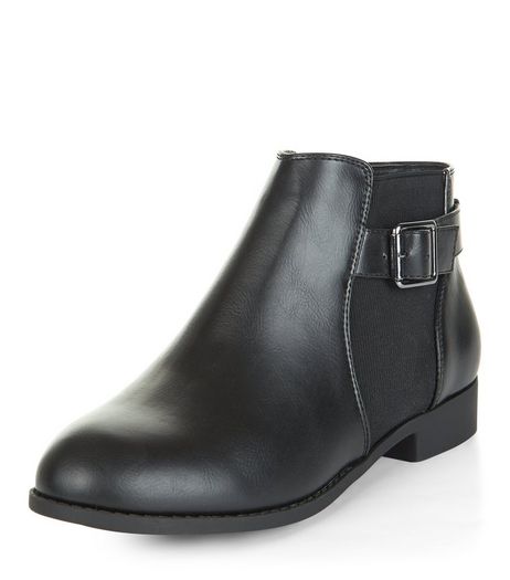 Teens Black Buckle Chelsea Boots | New Look