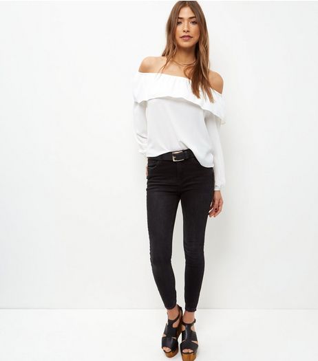 Black Ankle Grazer Skinny Jeans | New Look
