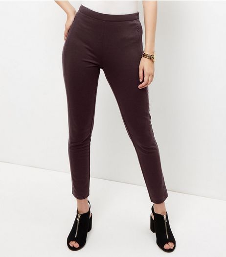 Burgundy Slim Leg Suit Trousers | New Look