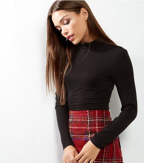 Black Turtle Neck Long Sleeve Top | New Look
