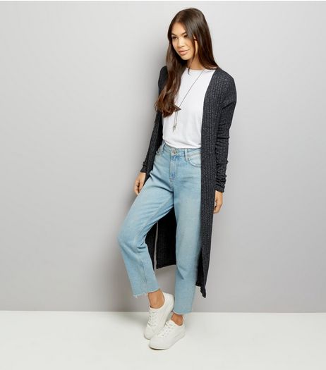 Black Longline Cardigan | New Look
