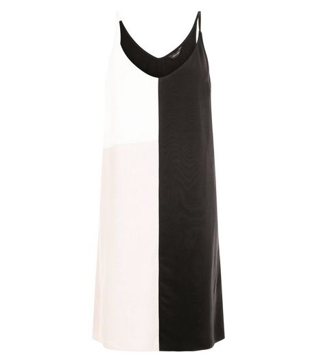 White Colour Block Cami Slip Dress | New Look