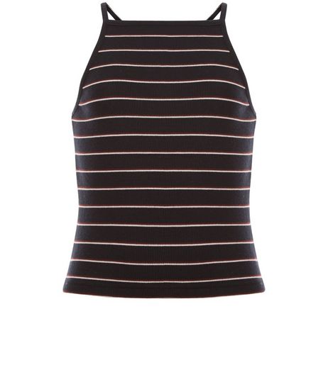 Teens Black Stripe Square Neck Cami | New Look