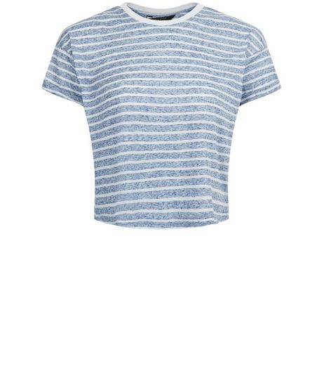 Teens Blue Stripe T-Shirt | New Look