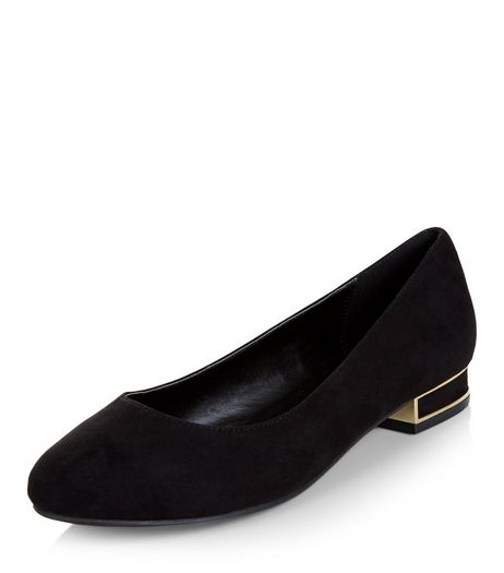 Black Block Heel Pumps | New Look