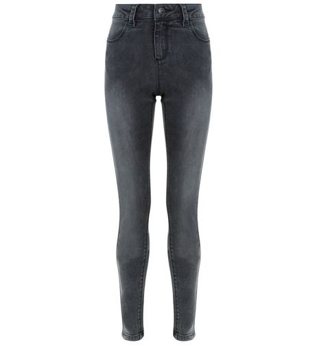 Teens Dark Grey Skinny Jeans | New Look