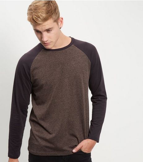 Brown Raglan Long Sleeve Top | New Look