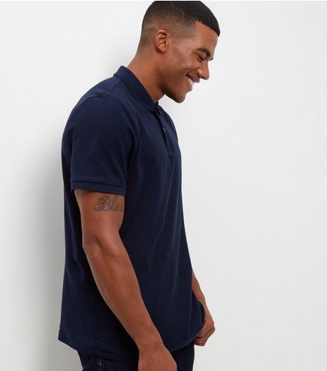 Navy Basic Polo Shirt | New Look