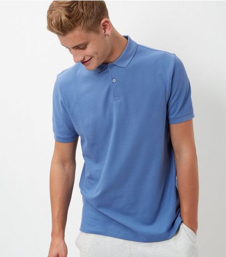 Blue Basic Polo Shirt | New Look