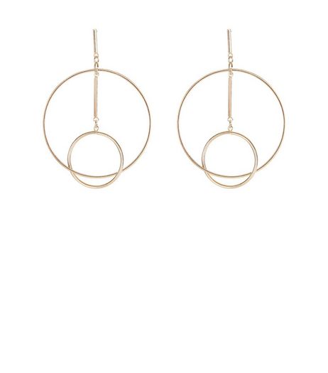 Gold Oversized Link Hoop Earrings | New Look