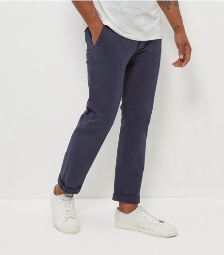 Navy Slim Chinos | New Look