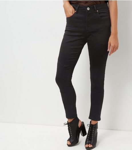 Brave Soul Black Stitch Panel Skinny Jeans | New Look