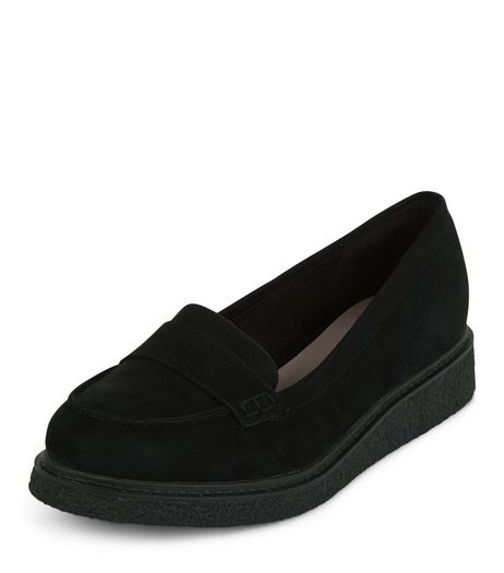 Black Creeper Loafers | New Look
