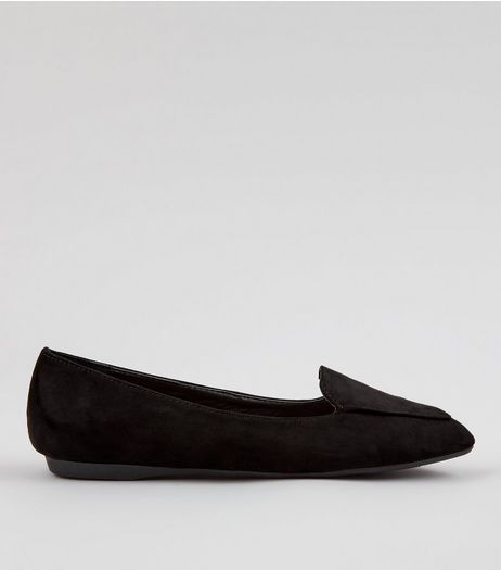Teens Black Pointed School Pumps | New Look