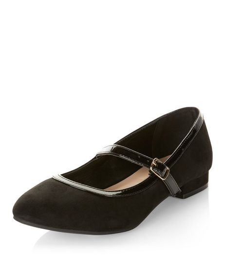 Teens Black Block Heel Pumps | New Look