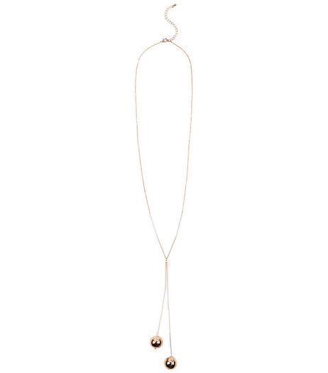 Gold Ball Twist Necklace | New Look