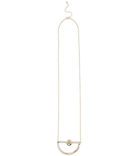 Gold Abstract Necklace | New Look