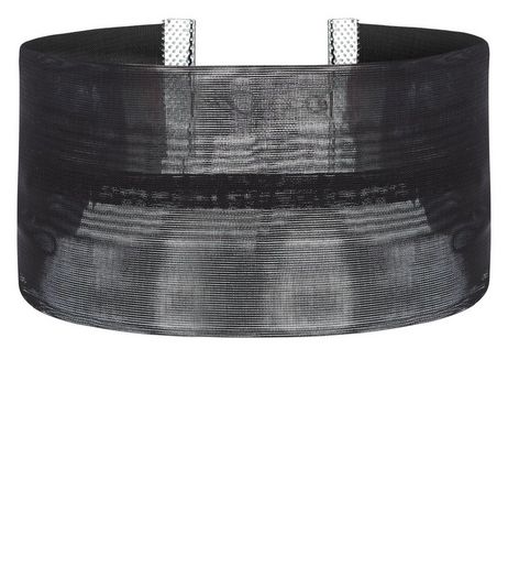 Black Wide Chiffon Choker | New Look