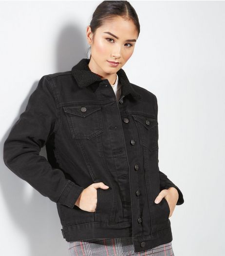 Black Borg Lined Jacket | New Look