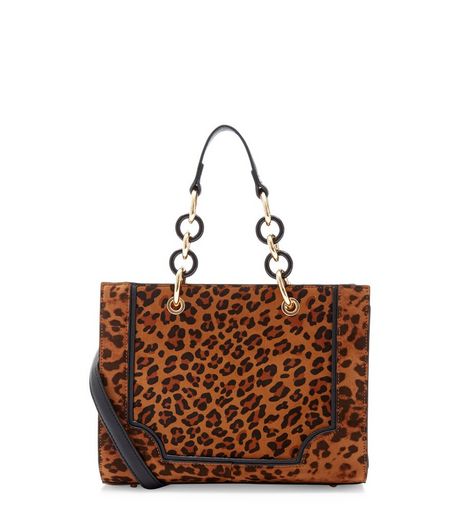 Brown Leopard Print Tote Bag | New Look