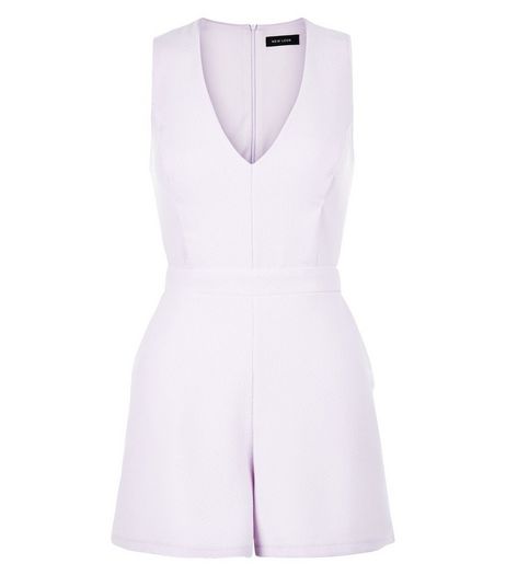 Lilac Sleeveless Playsuit | New Look
