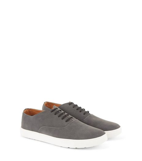 Textured Lace Up Plimsoles | New Look