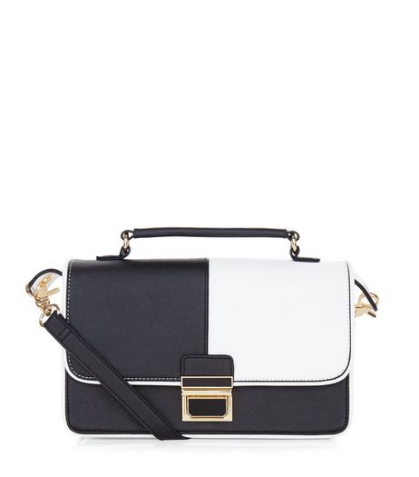 Monochrome Panel Shoulder Bag | New Look